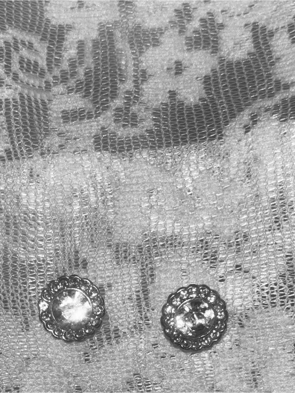 Sparkling Round Rhinestone Stud Earrings - Silver Tone